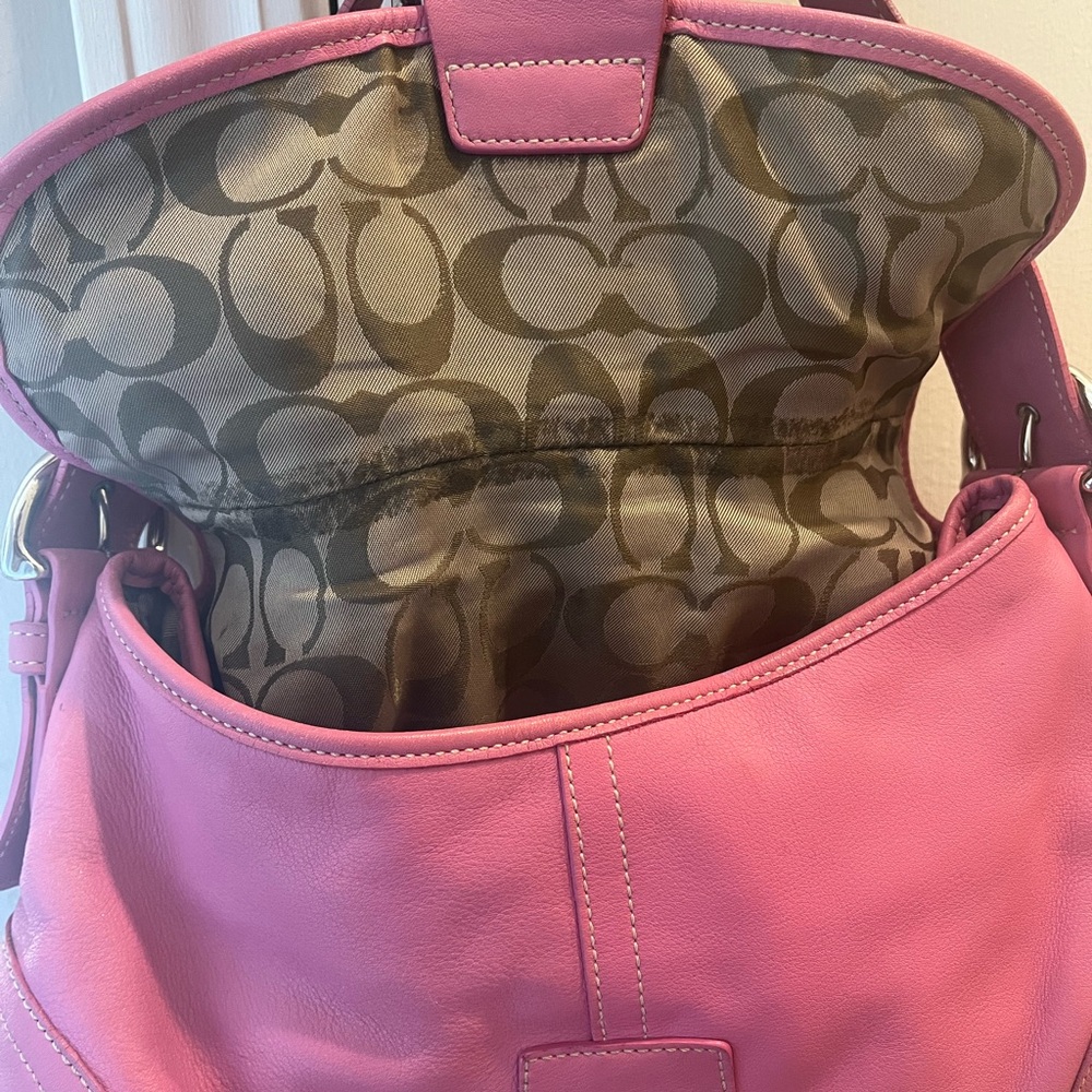 Coach Bubblegum Pink Soho Flap Bag - Picture 5 of 7